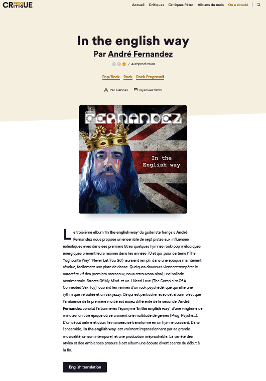 Critique PROGCRITIQUE.COM